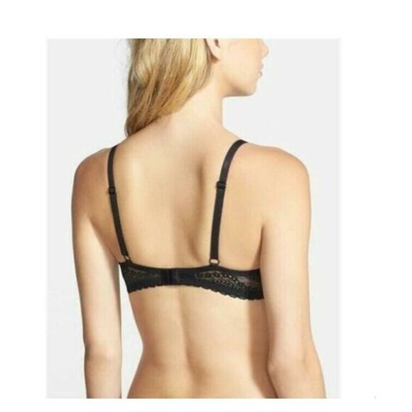 BP Holly Polka Dot Underwire Push-Up Bra Black Size 30C - Picture 2 of 2